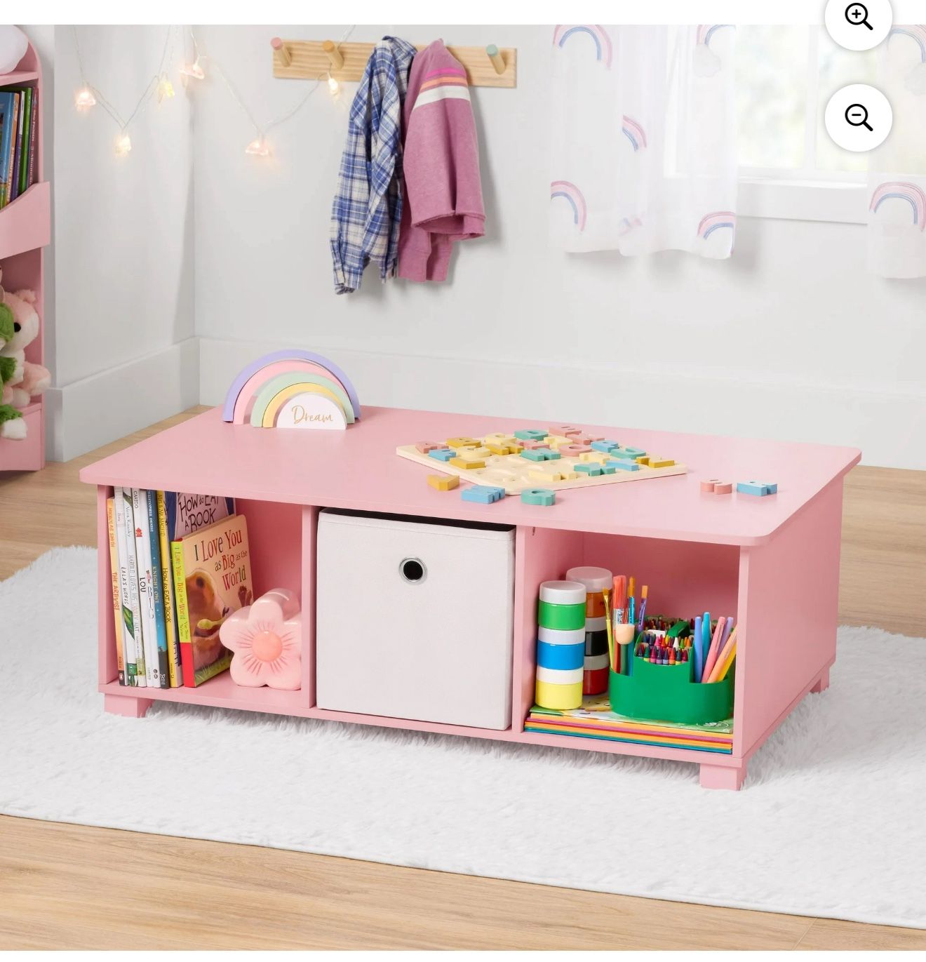 BYO Kids Activity and Cube Storage Table, Pink