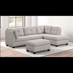 New Sectional + Ottoman 
