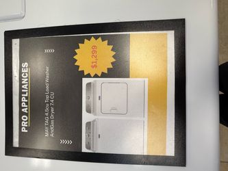 May Tag Top Load Washer and  Gas Dryer