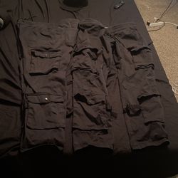 Men Double Pocket Cargo Pants