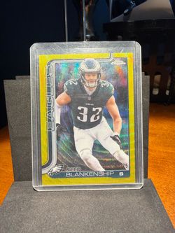 2025 Topps Chrome Reed Blankenship #251 Gold Parallel /275 Eagles