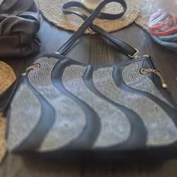 Black With bling Hand Bag