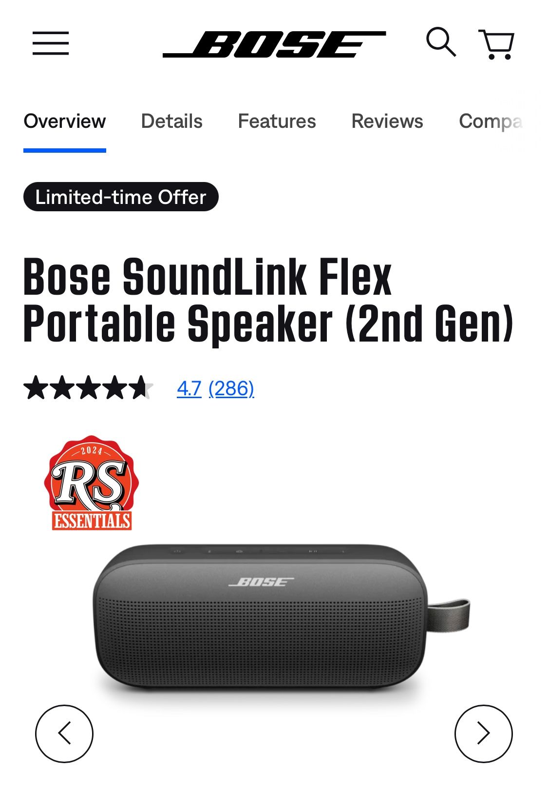 Bose SoundLink Flex Portable Speaker (2nd Gen)
