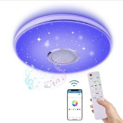 36W LED Music Ceiling Light With Bluetooth Speaker
