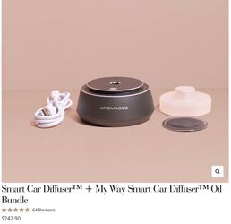 Brand New Aroma360 Smart Car Diffuser Plus Free “My Way” Car Diffuser Oil Bundle