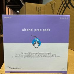 Cardinal Health MW-APL - 70% Isopropyl Alcohol Prep Pad Individually Wrapped, 3.5 x 1.8 in, Non-Woven Pad, Topical Antiseptic