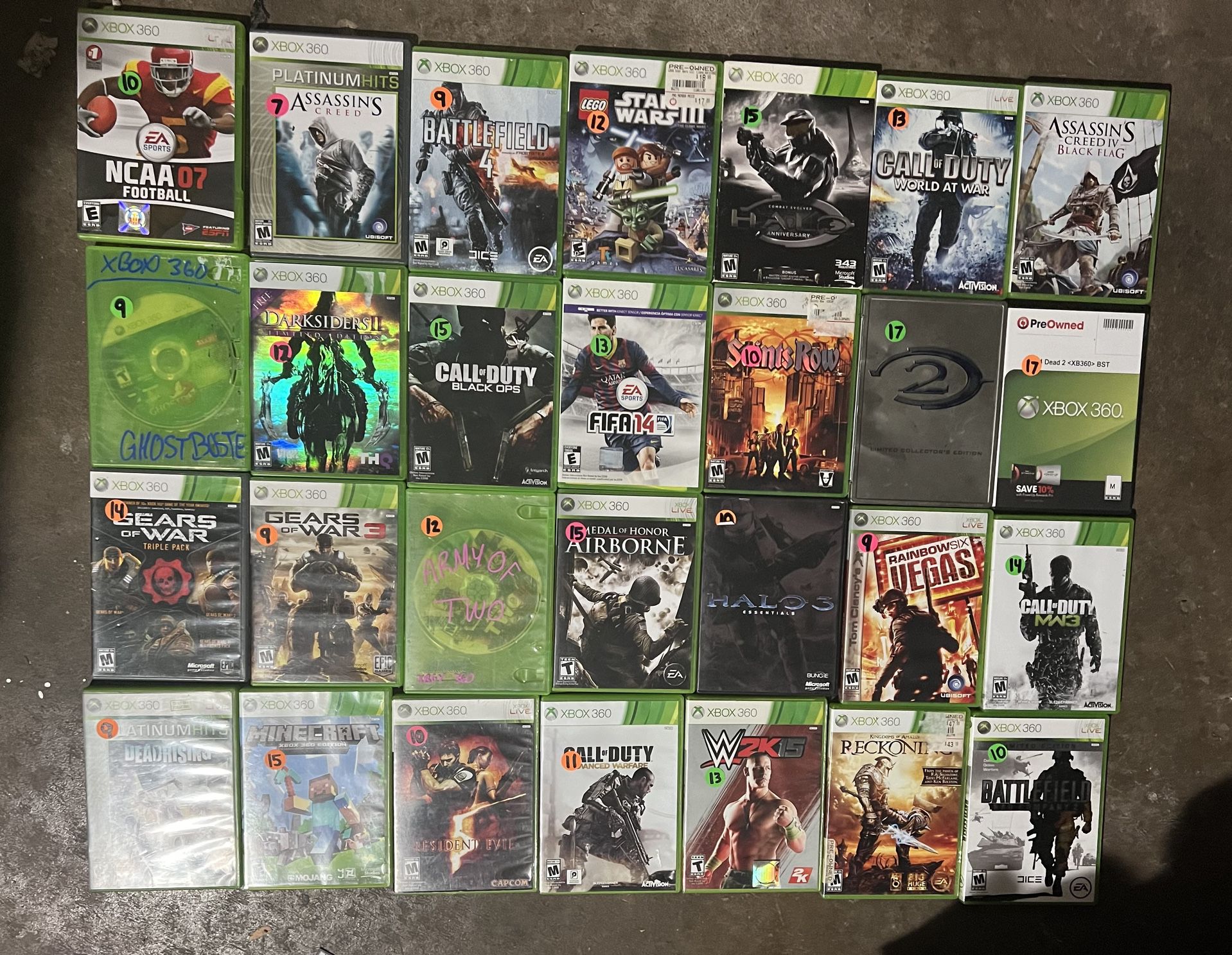 Xbox 360 Games Priced Each