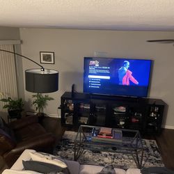 97” Tv Stand With Cable Cutouts 