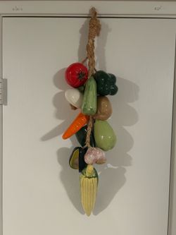 CERAMIC VEGETABLES 29” LONG GREAT RESTAURANT DECO