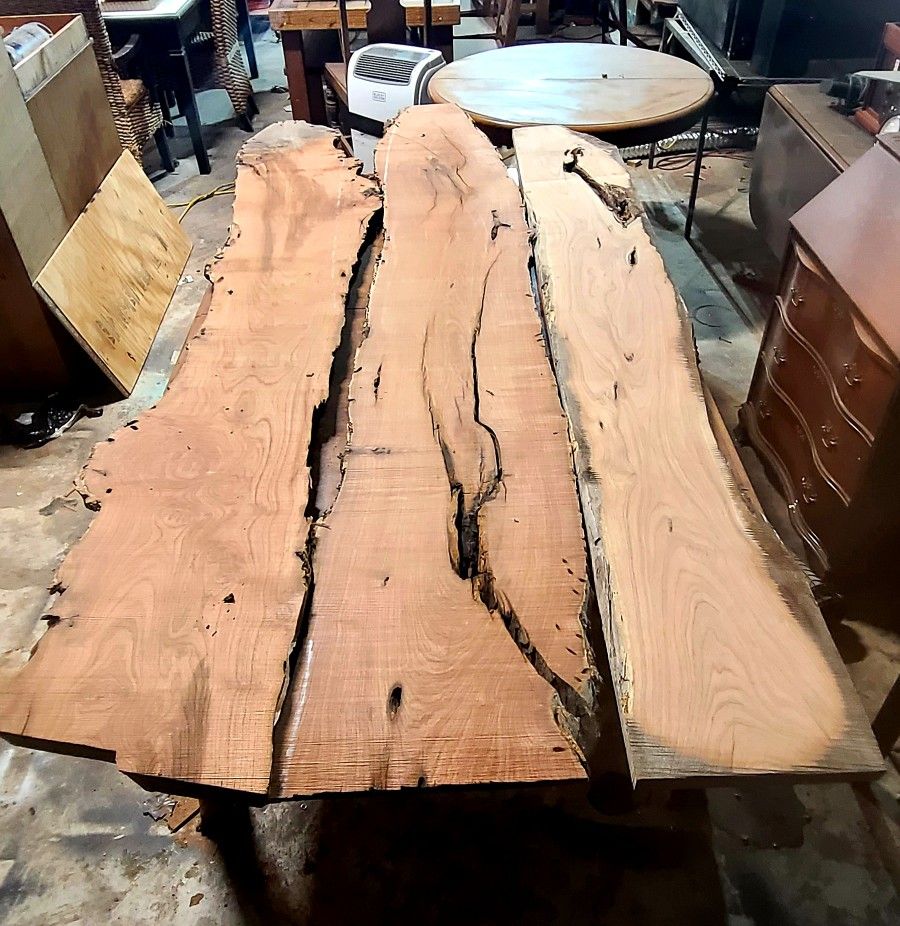 Mesquite Burl Slabs & Live Oak Rounds