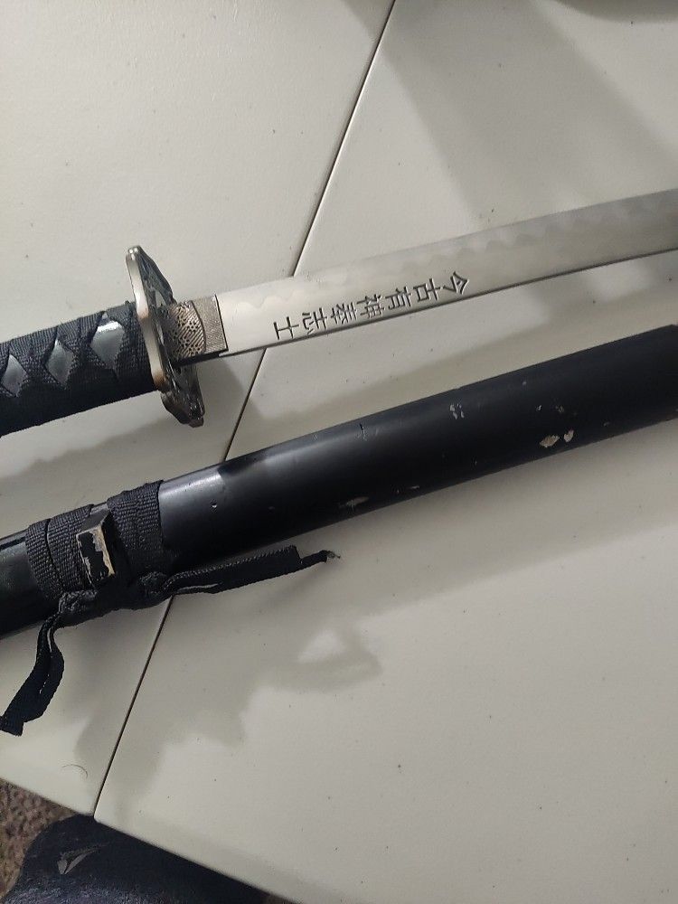 Fake katana sword And Holder