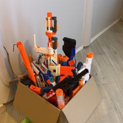 Huge Stash Of Nerf Guns