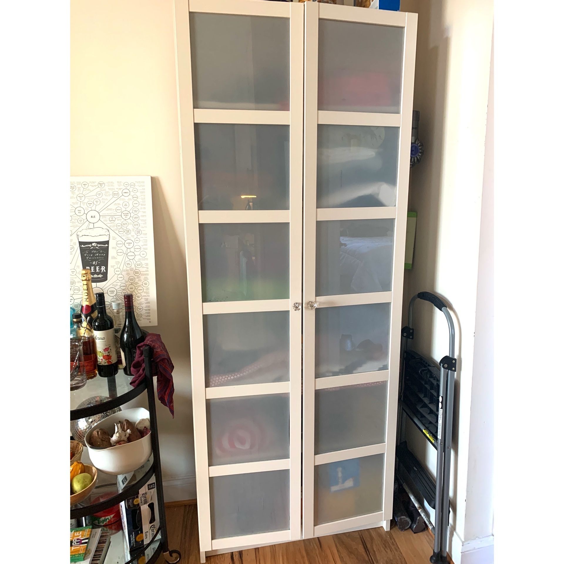 IKEA Cabinet w/ Updated Glass Knobs