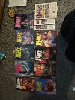Heavy Metal Magazine Lot (1990–1992 Vintage)sci-fi