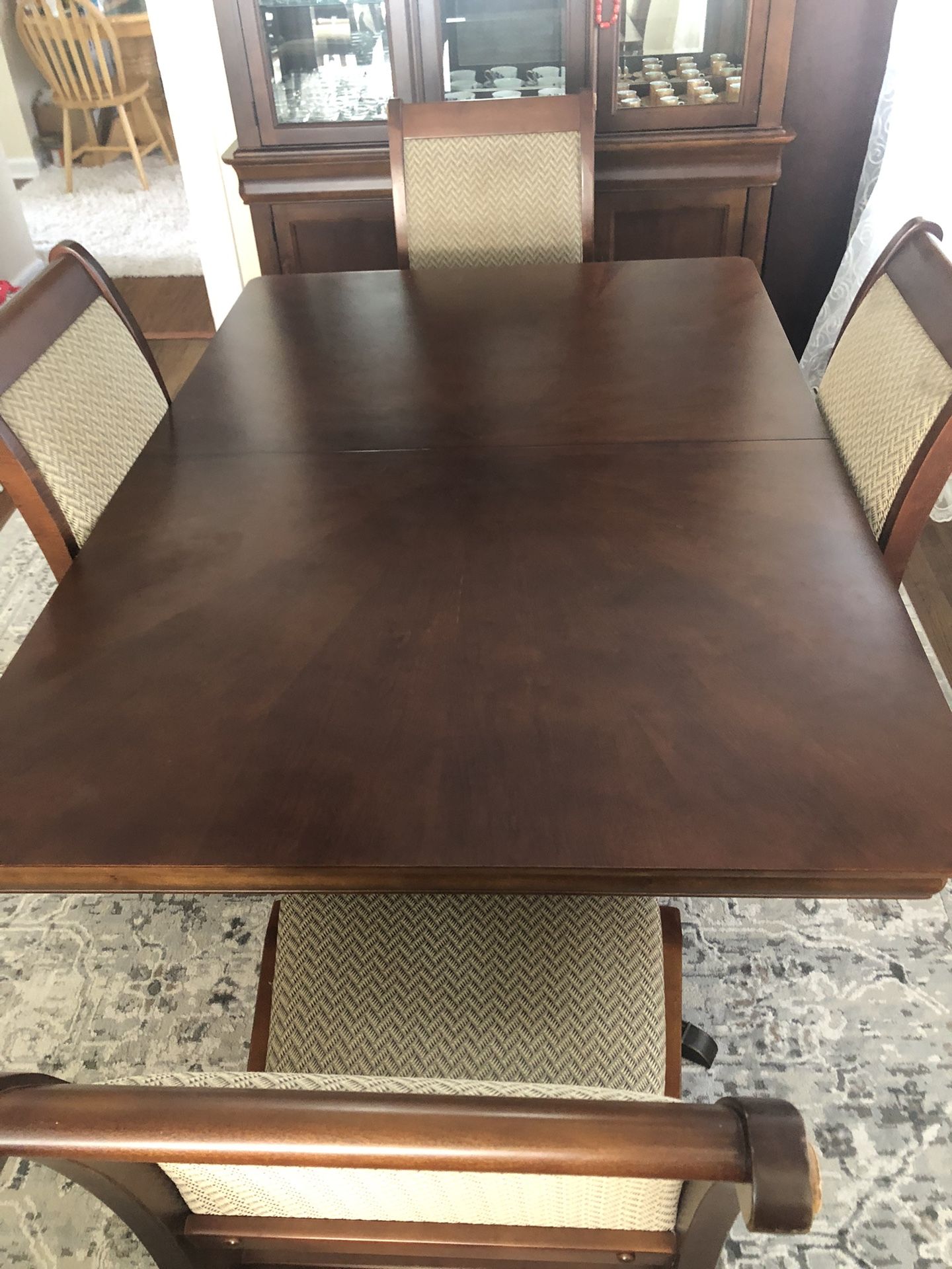 Dining Room Table And China Cabinet Set