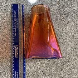 Orange Glass Vase