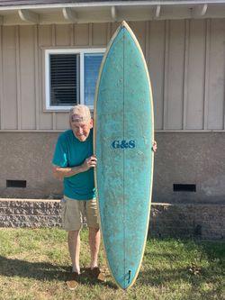 Vintage mid 1970s Gordon & Smith Surfboard