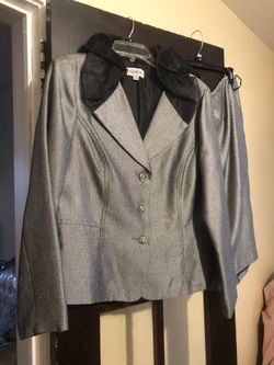 Ladies black suit size 16