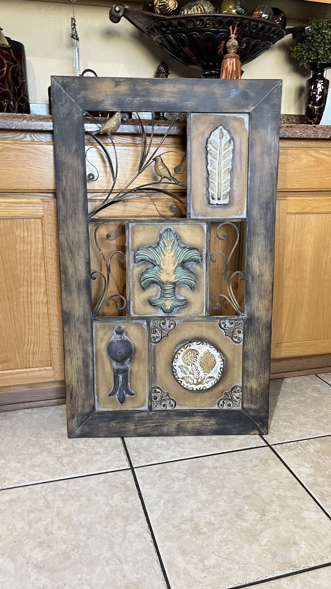 Metal Wall Decor 39”x 24”
