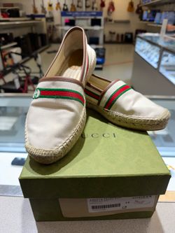 Gucci canvas espadrilles