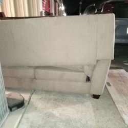 Beige Pullout Queen Bed Couch And Loveseat 