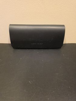 Jimmy Fairly Glasses Case Solid Black Magnetic Closure Eyeglass Case Sunglasses