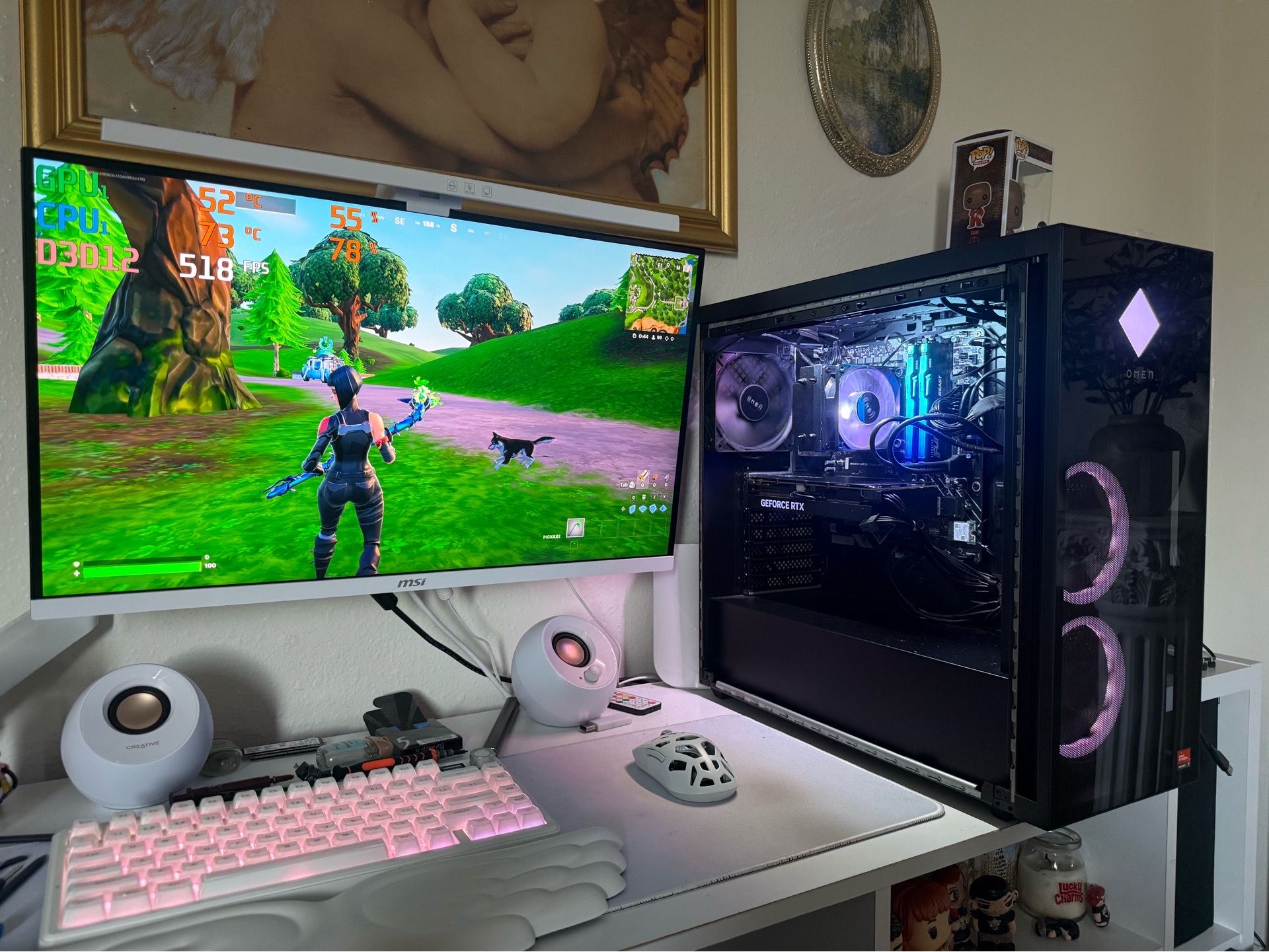 Black Gaming Pc Computer Desktop RTX 4060 Ti / Ryzen 7 7700