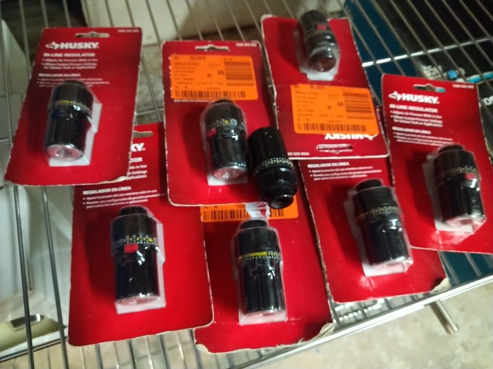 Husky in-line regulator ALL NEW $10 EACH OR ALL 8 FOR 40.00