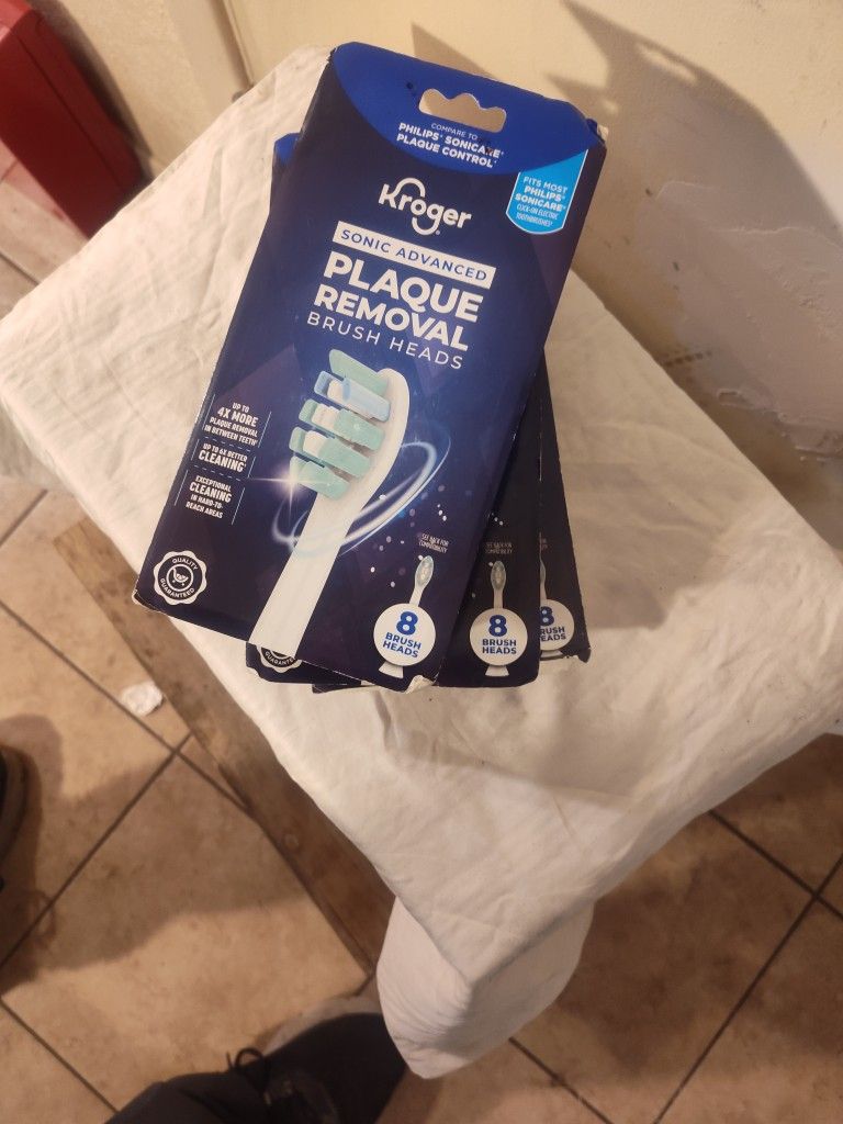 3-8 Packs Sonic Advance Plaque Removal Brush Heads
