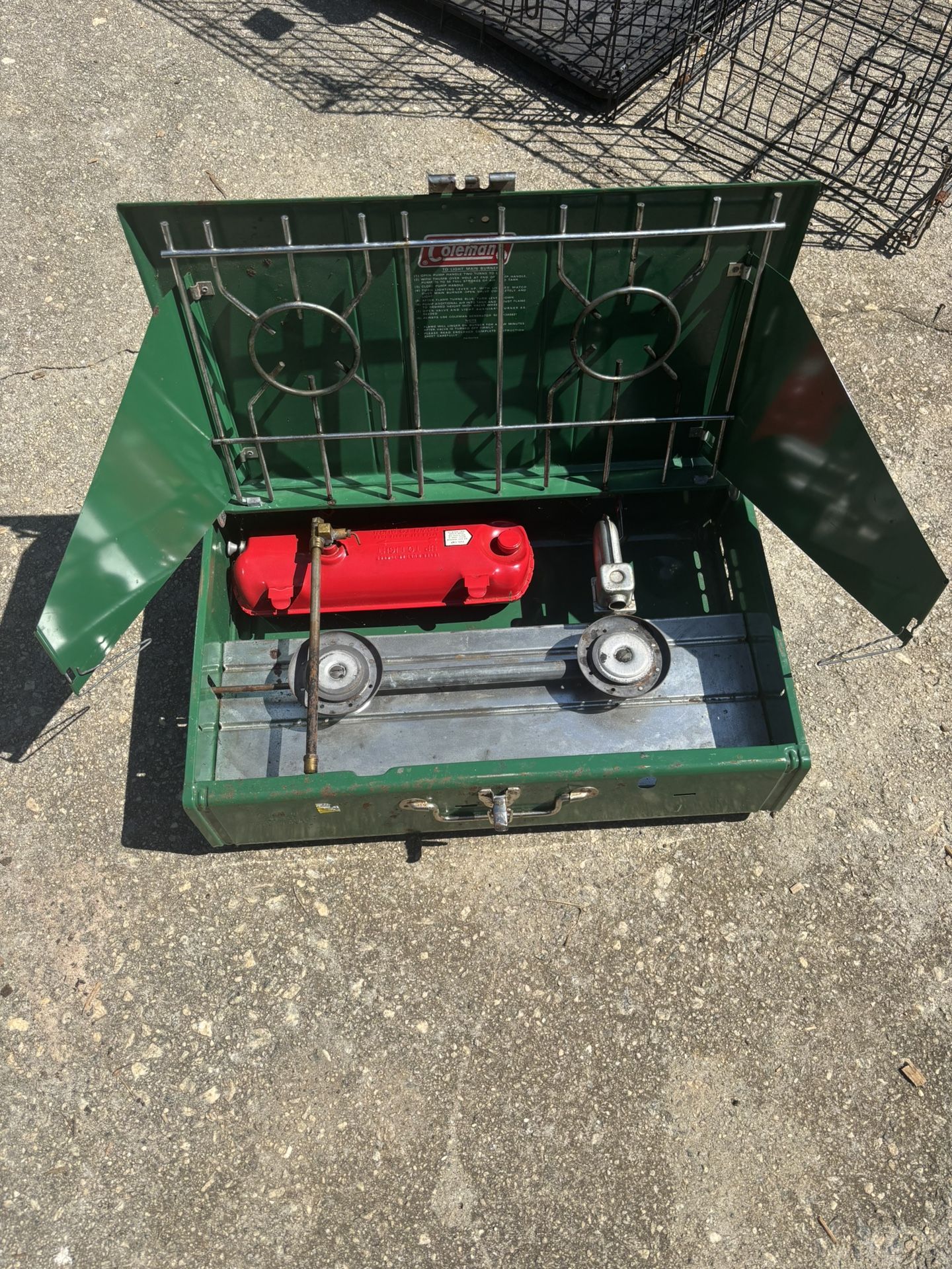 Vintage Coleman 413G Two Burner Stove Camp Stove