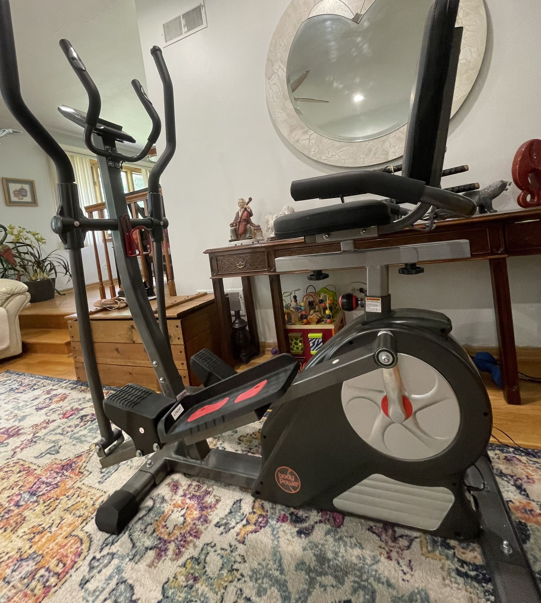 Pending) Body Power Trio-Trainer 3 in 1 Elliptical Stationary
