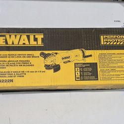 DEWALT 4.5 In. Small Angle Paddle Switch Grinder with Brake and No-Lock DWE4222N