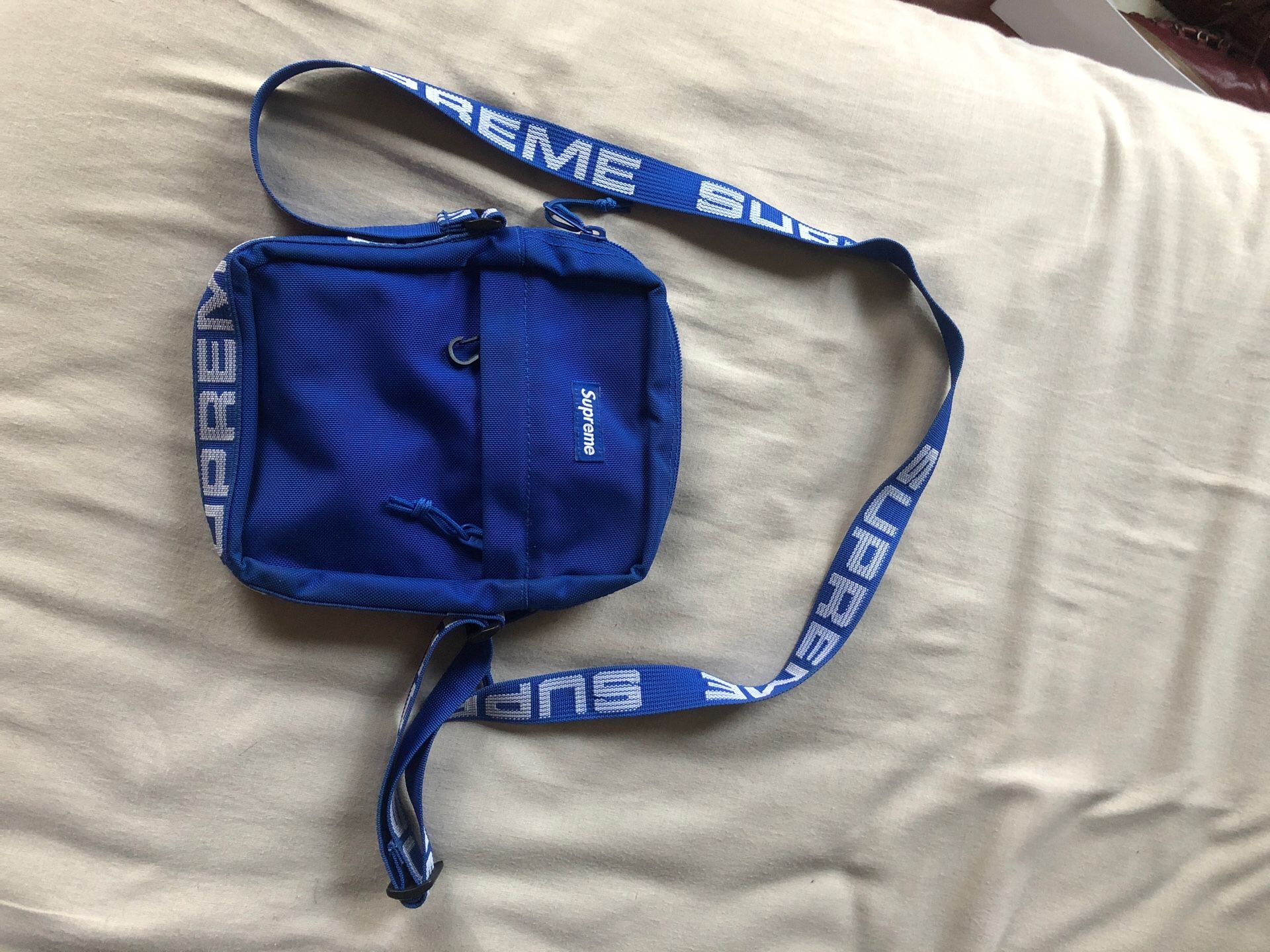 Supreme cross body bag blue