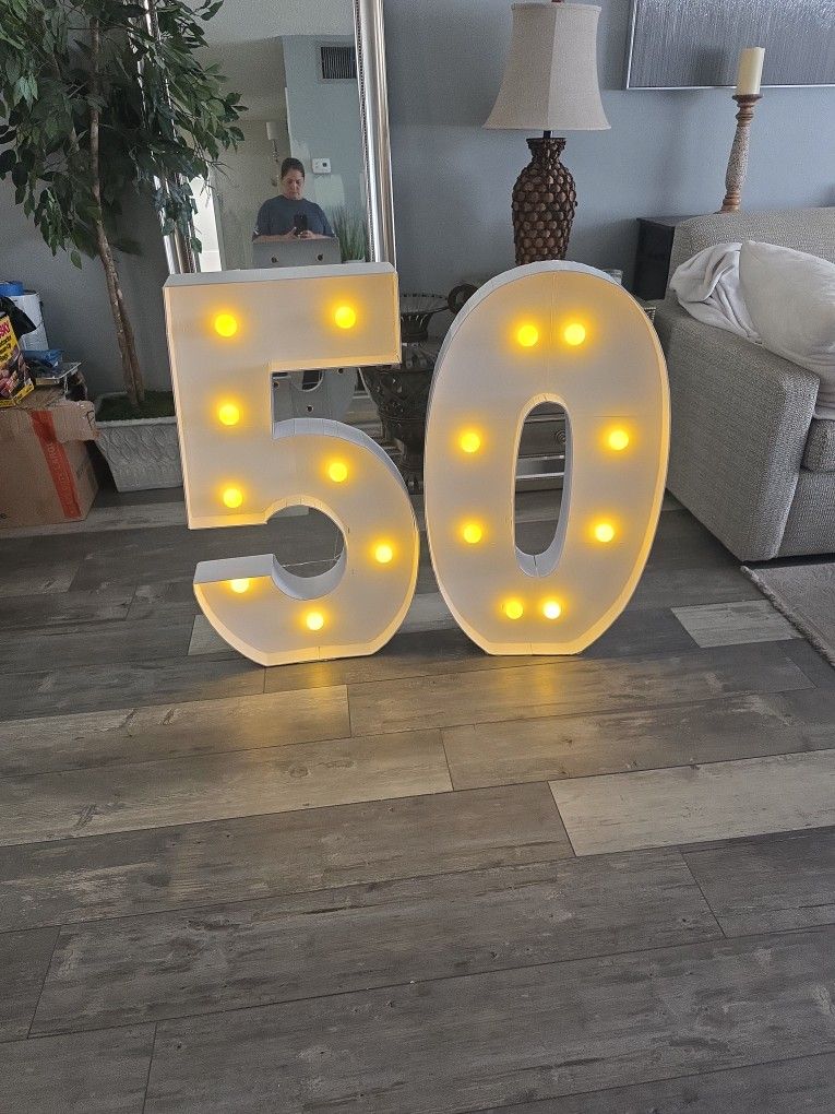 3 Ft Tall Marquee Letters 50 Light Up