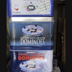 (4) Dominoes Games, $15 Each, tap Twice To See Full Pic
