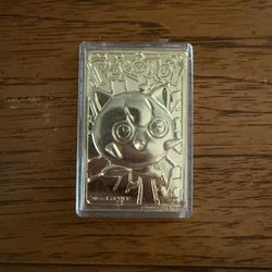 23K Gold Plated Pokémon Card Special Edition 