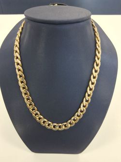 Cuban Link Chain Yellow Gold 10k 42.2 grams Necklace 28 inch