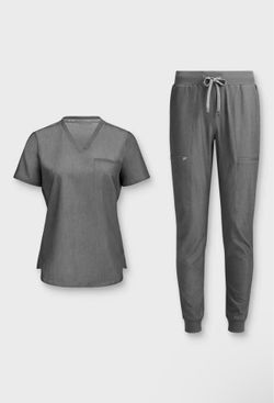 Fabletics Scrub Top + Jogger Pants Set