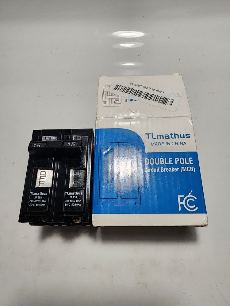 TLmathus 15 Amp 2 Pole Type QP Circuit Breaker