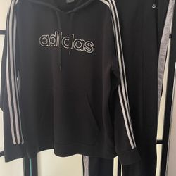 Set Men's  Adidas Pullover Hoodie & Nike Pants Size XL