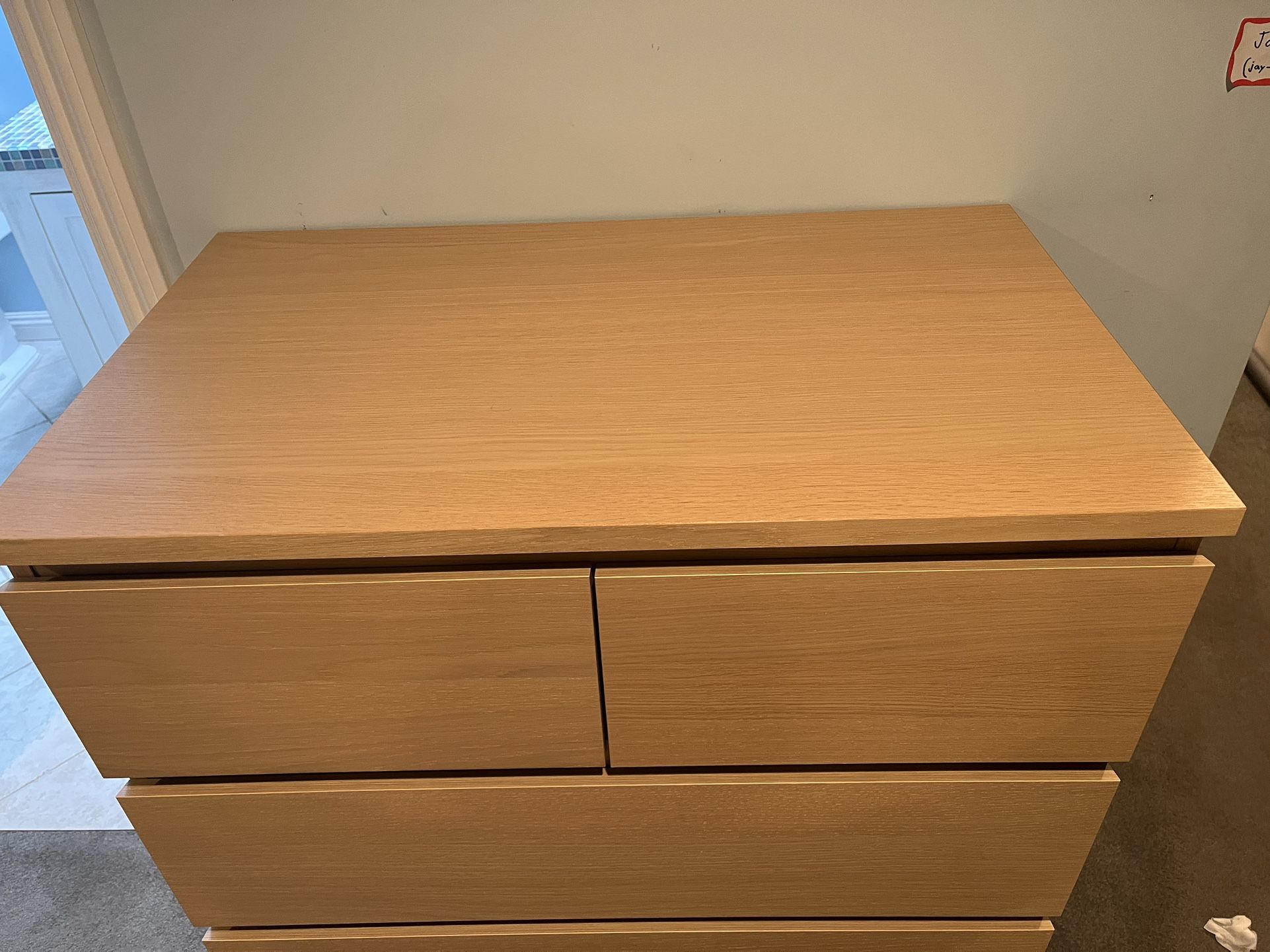 Oak Veneer Dresser 