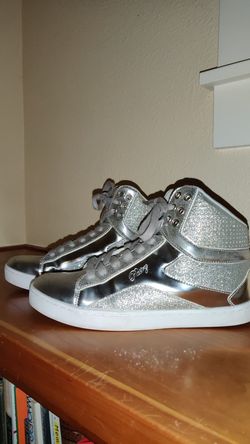 Sparkly grey high tops