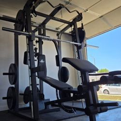 Smith Machine 2001 | Multi-Use Adj Bench | Gym Equipment | Fitness | Squat Rack | Excercise |🔴WEIGHTS AND BARBELL SOLD SEPARATELY 🔴 FREE DELIVERY 🚚