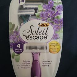 BIC Soleil 4 Escape Women's Disposable Razors with 4 Blades, Lavender & Eucalyptus Scented Handles, 4 Count FOR $8