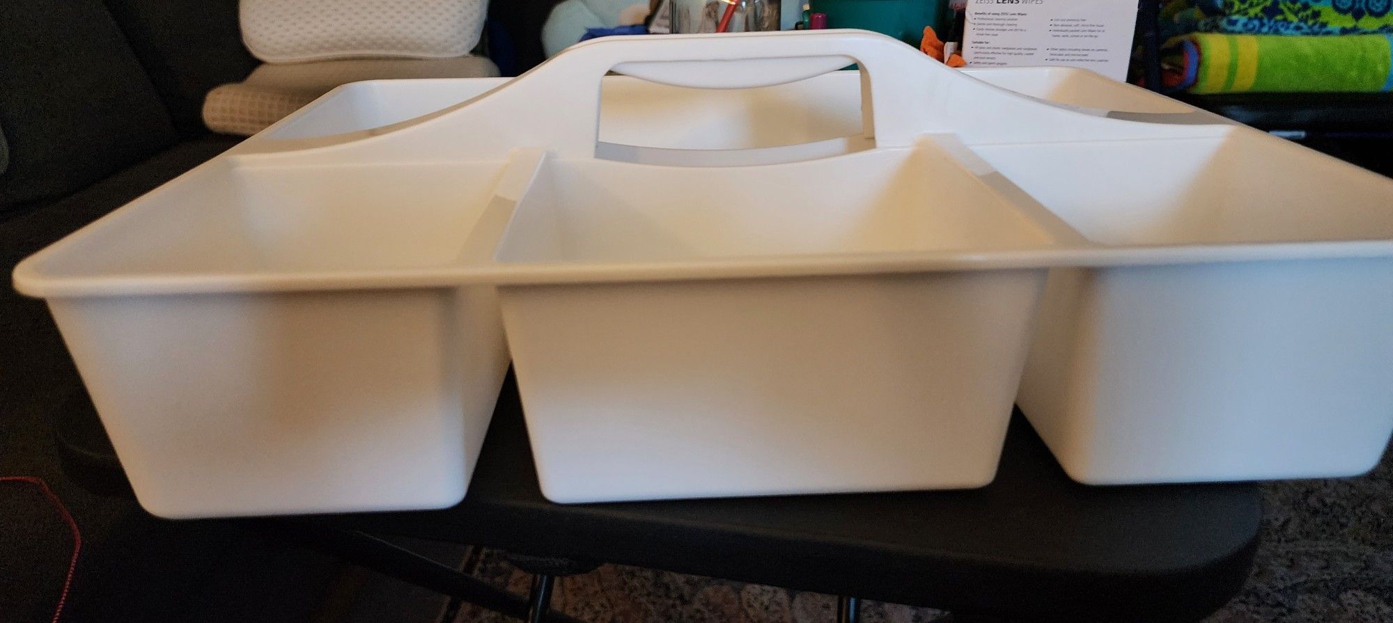 4-Tier Cart Divided Caddies with Handles