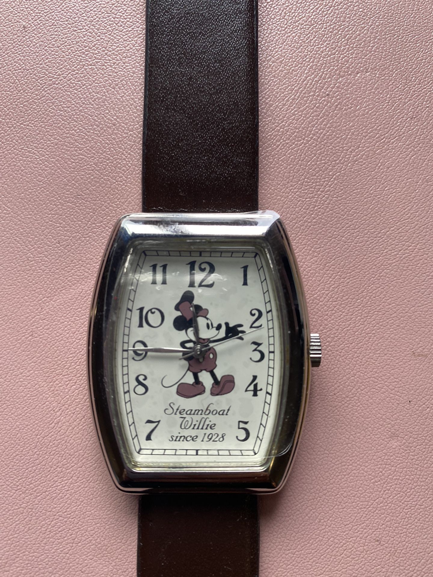 Steamboat  Willie Since 1928  Leather Brown Straps 