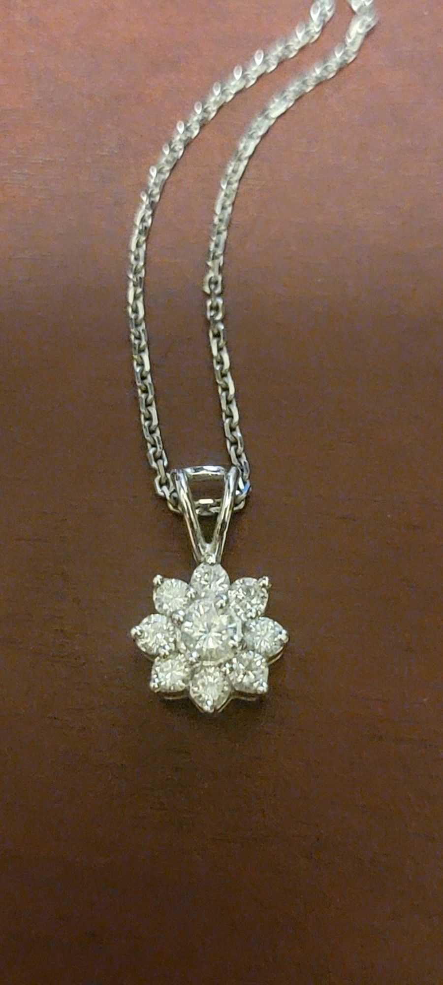 14 K Diamond Flower