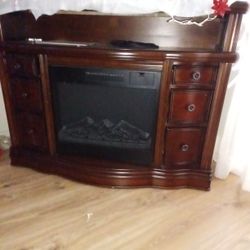 Electric Fireplace Entertainment Center 