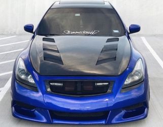 Infiniti G37 2008-2012 2dr carbon fiber hood