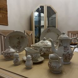 Mikasa Fine Ivory “Nature’s Song” China – Service for 12 w/ Serving Pieces